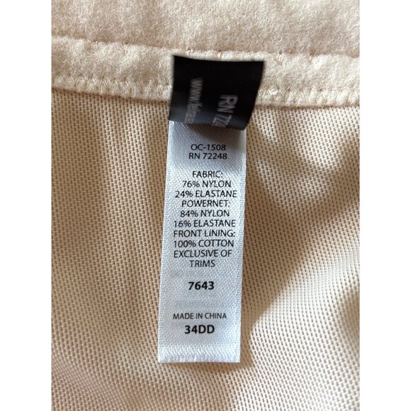 FELINA Size 34DD Nude Essentials Seamless Hidden Wire Bustier Bra Bridal Hoco - Picture 5 of 7